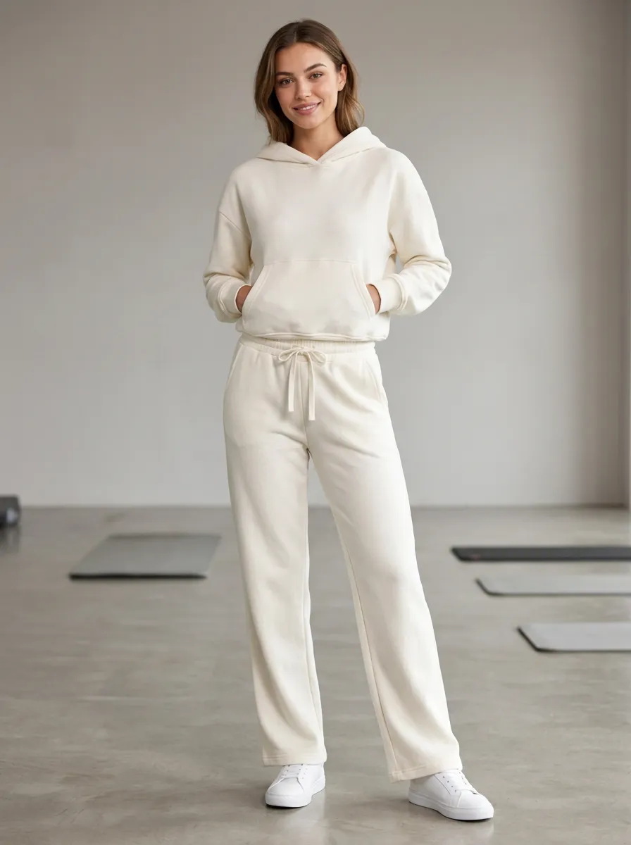 Women's Relaxed Motion Hooded Sweatpants Set