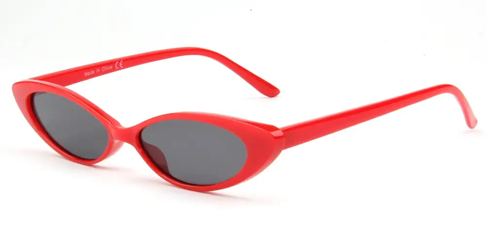Retro Vintage Slim Oval Sunglasses