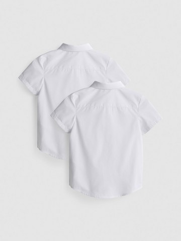 3-7yrs | 2pk Unisex Cotton Blend Short Sleeve School Shirts detail 3