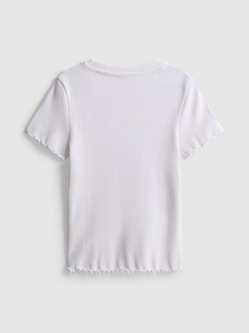 1.5-8yrs | Ribbed Lettuce Trim T-Shirt detail 1