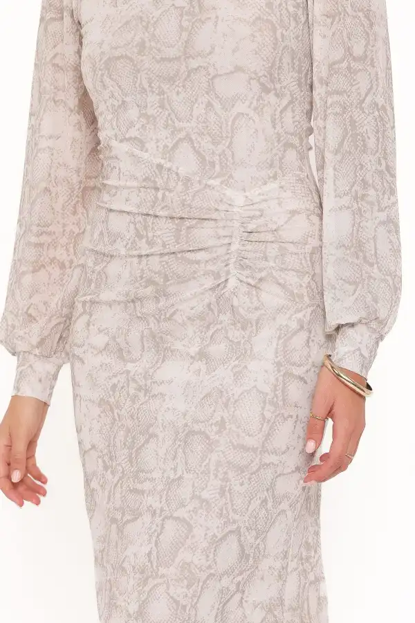 Polyester Bodycon Maxi Dress