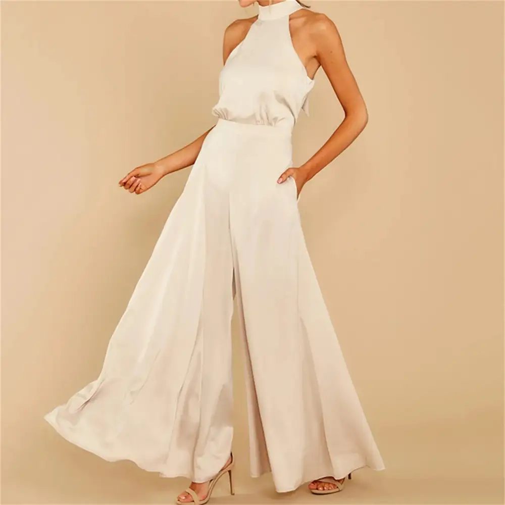 Chic Elegant Satin Jumpsuit