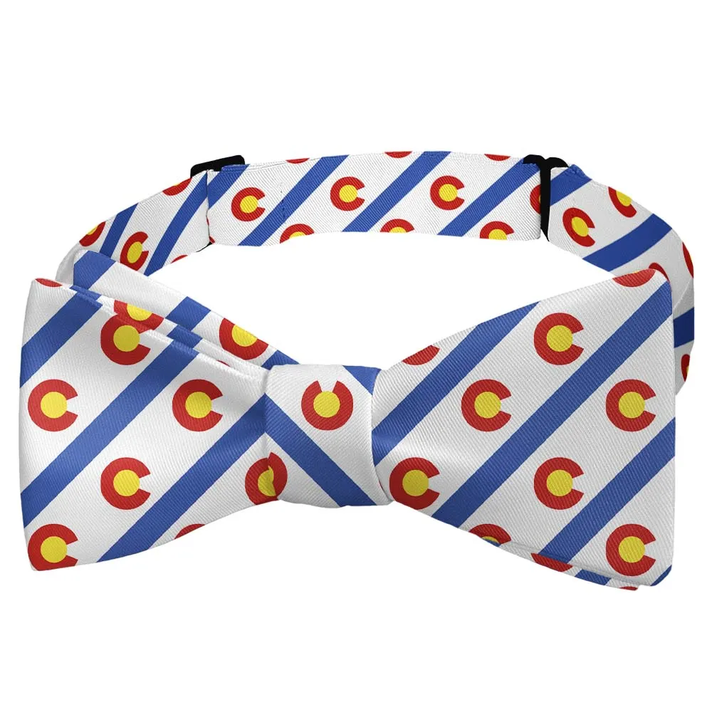 Classic Stripe Motif Bow Tie