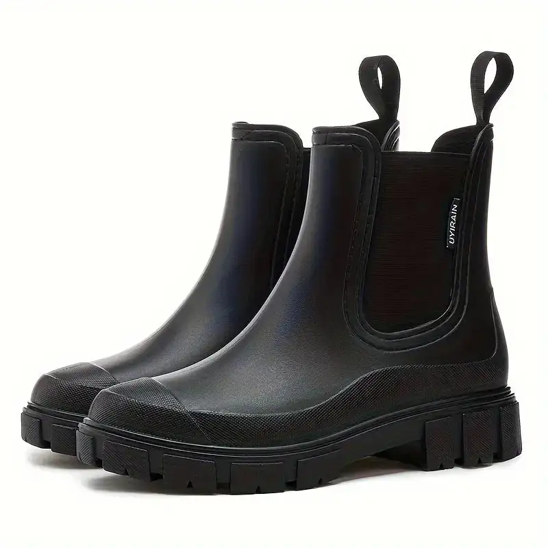 Waterproof Chelsea Boots Slip Resistant Lug Sole