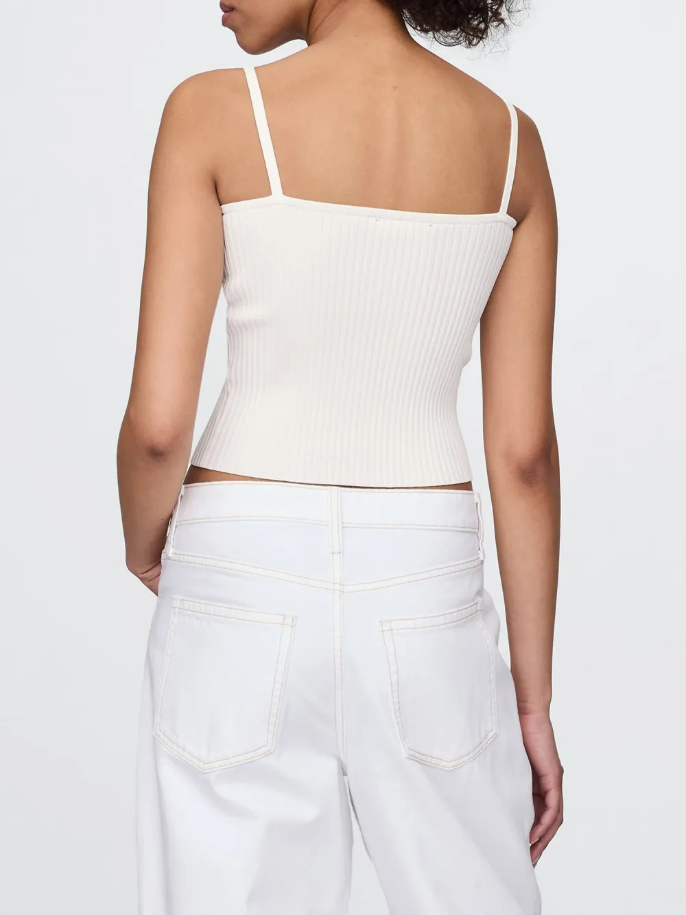Solid Color Suspender Sweater