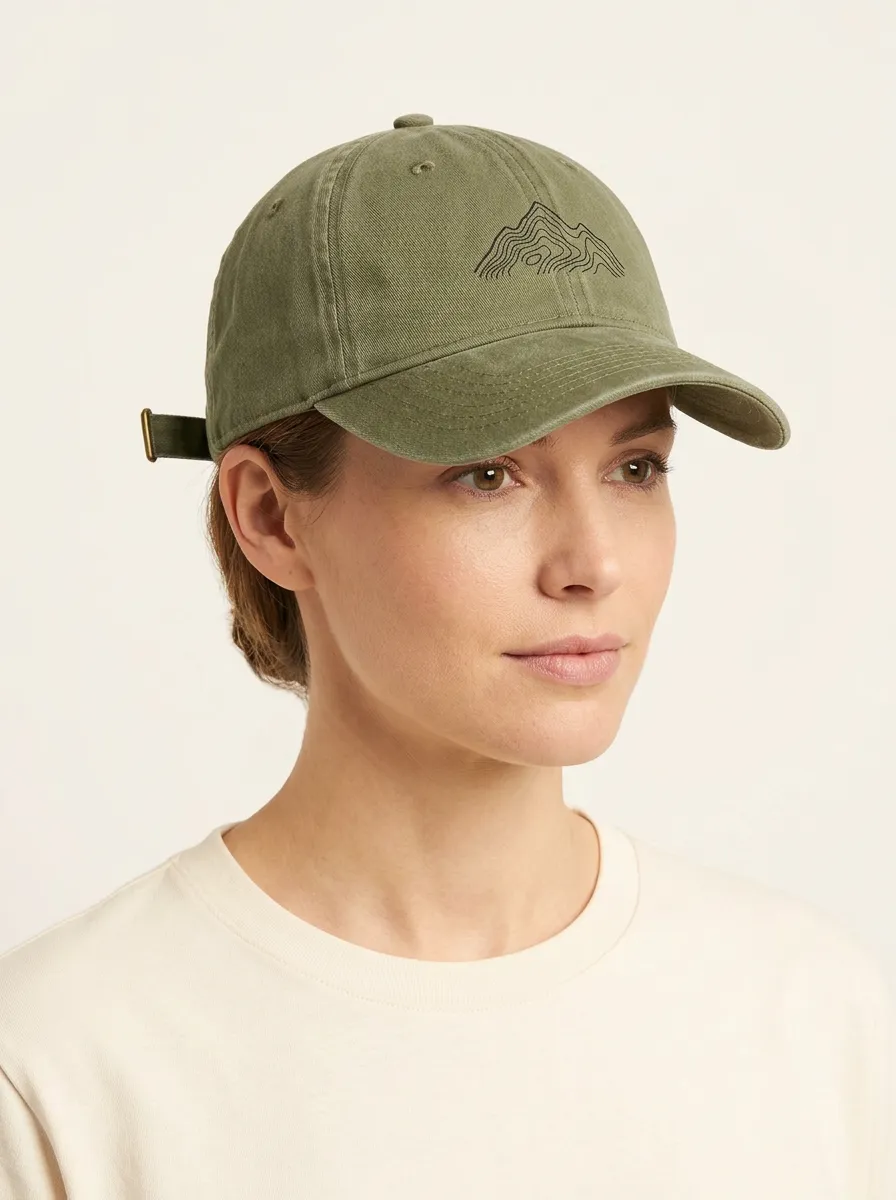 Unisex Outdoor Hiking Topographic Mountain Printed Baseball Cap