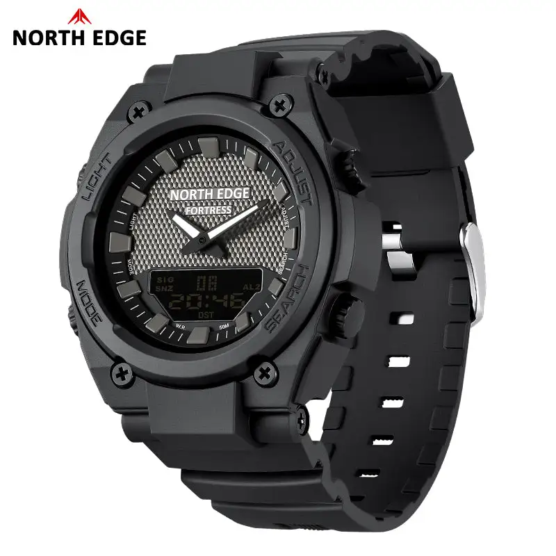 Dual-Display Analog Digital Stopwatch Countdown Luminous FORTRESS