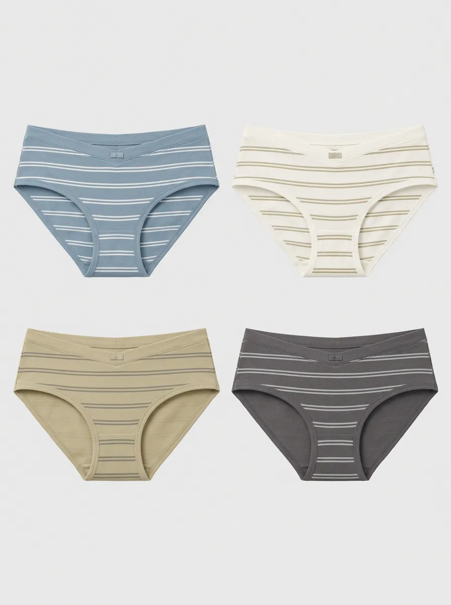 Women's Casual Everyday Multi-Pack Striped Printed Panties