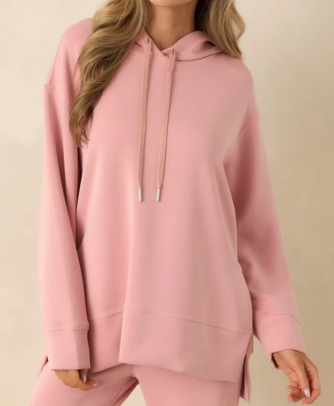 Powder Pink Hoodie Sweatshirt