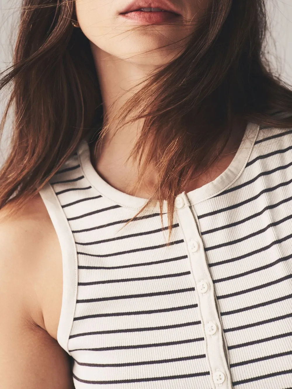 Stripe Ribbed Tank Top