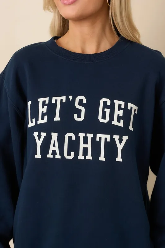 Navy Boyfriend Sweatshirt