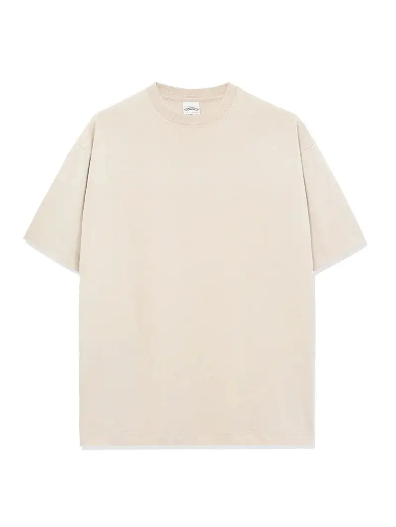Woven Crew Neck Short Sleeve Tee