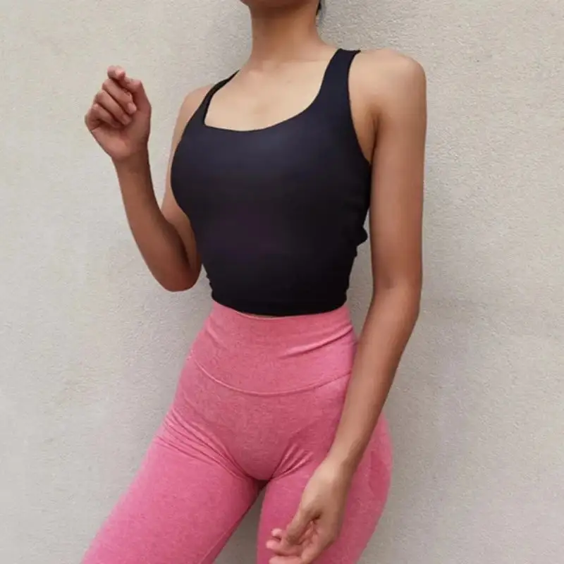 Sports Bra with Lace-Up Back