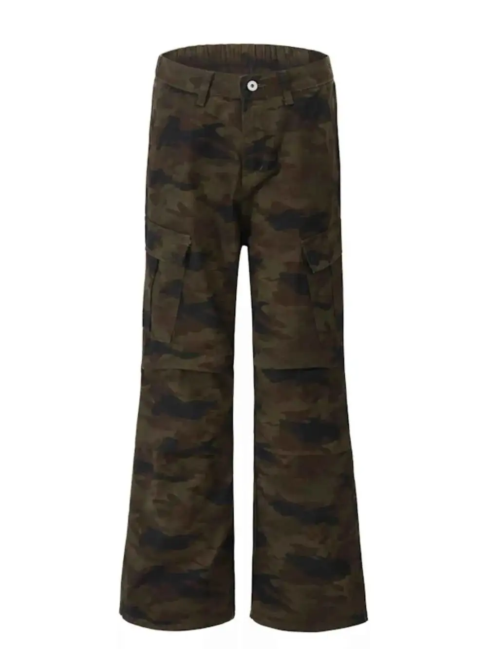Camouflage Wide Leg Cargo Pants