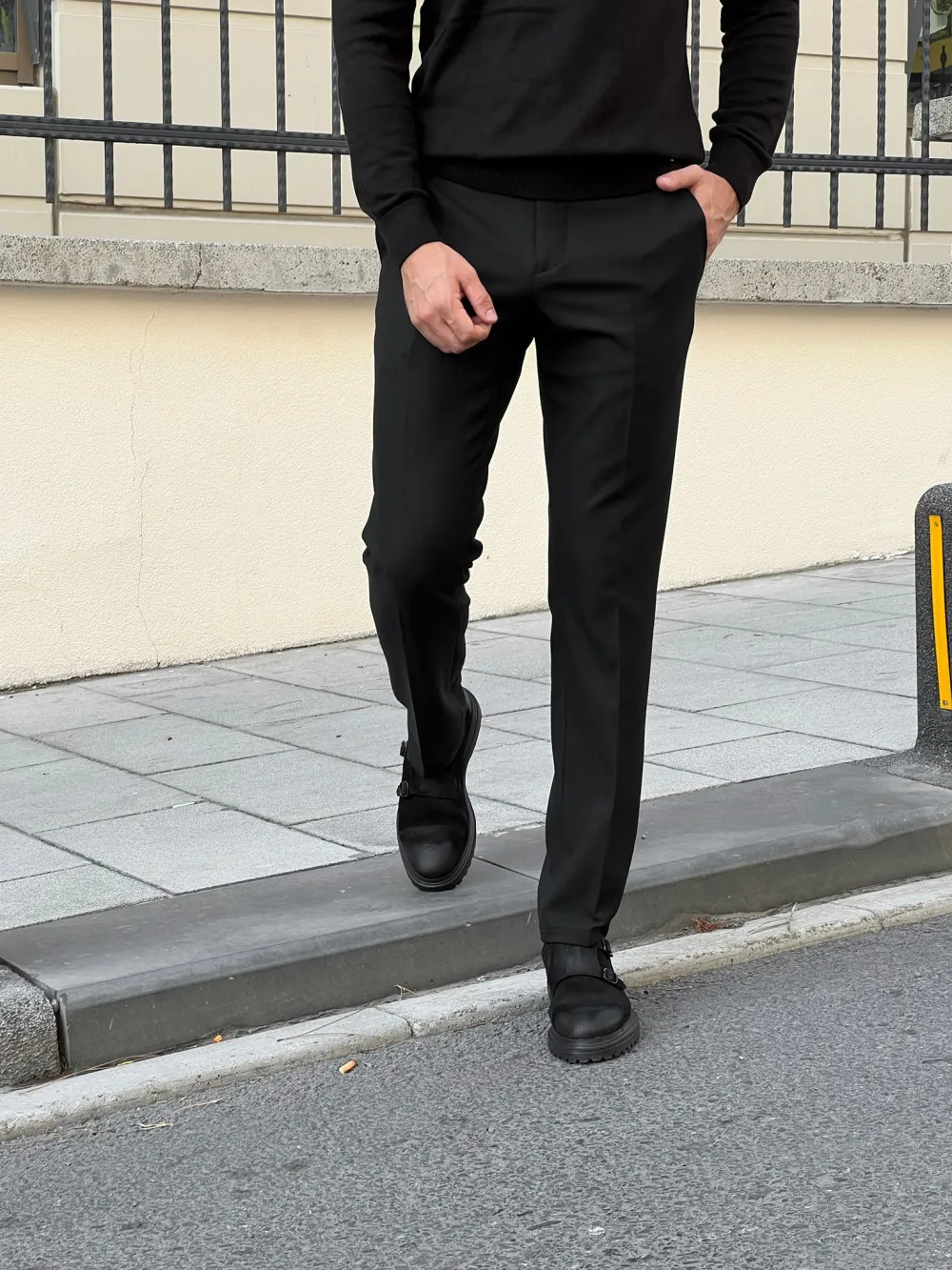 Tailored Side Pocket Slim Fit Tailored Trousers