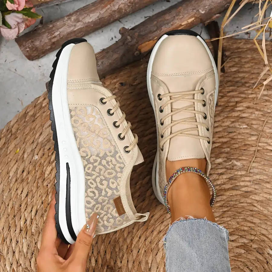 Lace Up Platform Sneakers Shoes