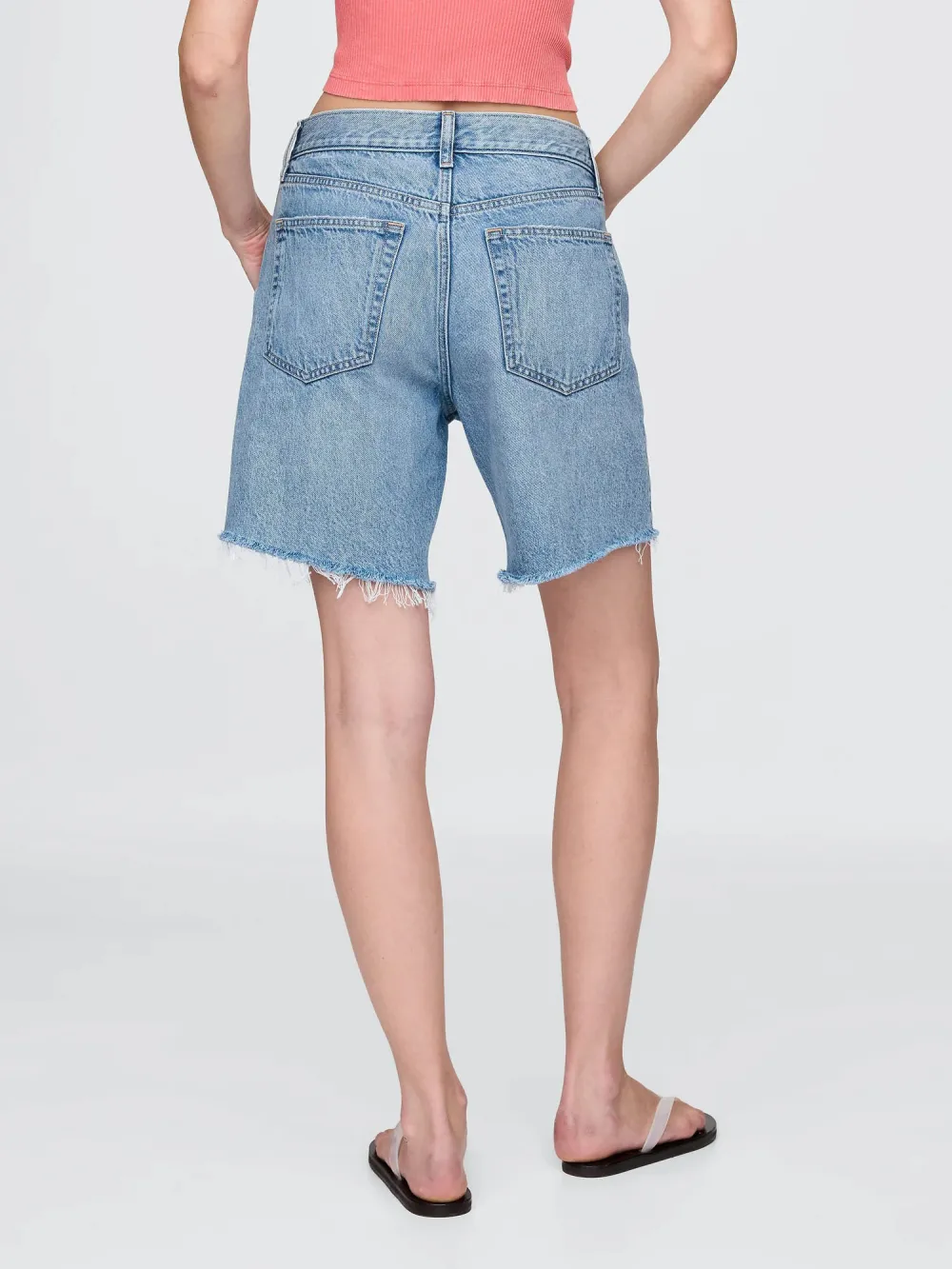 Cotton Denim Shorts