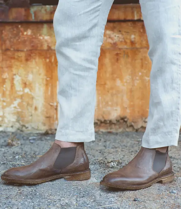 Men's Slip-On Leather Crafted Everyday Ankle Boots