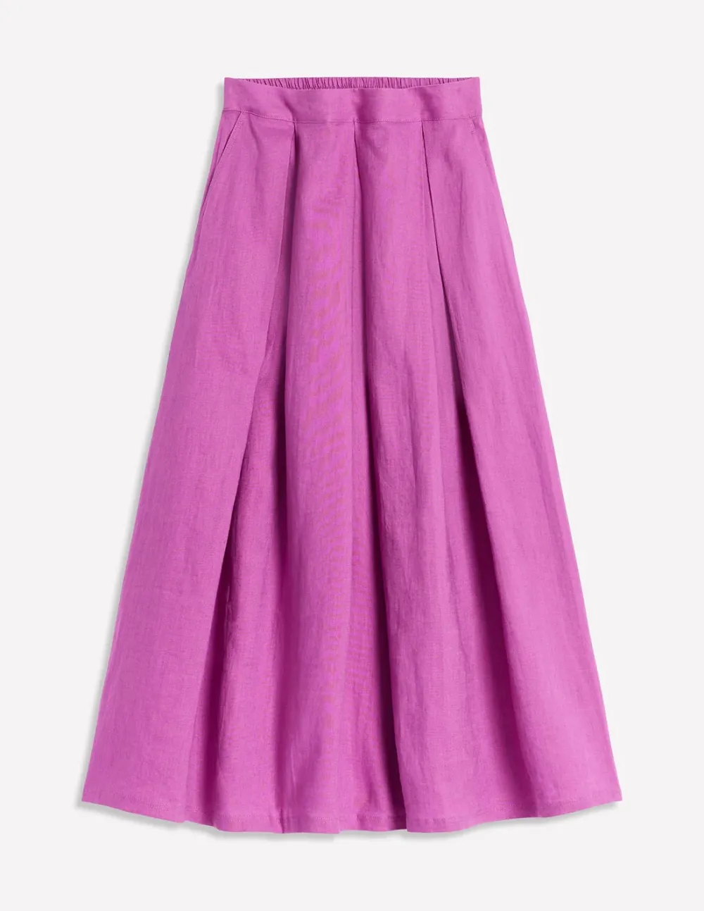 Verity Linen Midi Skirt -Foxglove Purple