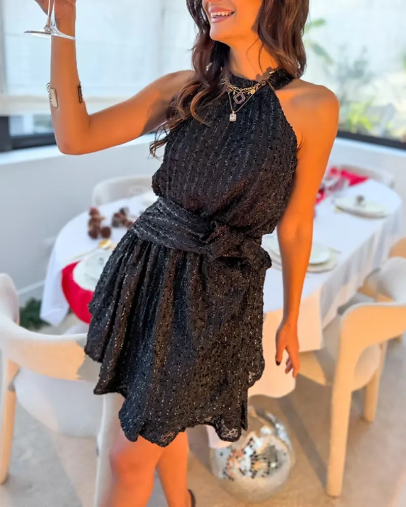 Easy Fit Sequined Mini Relaxed Fit Dress