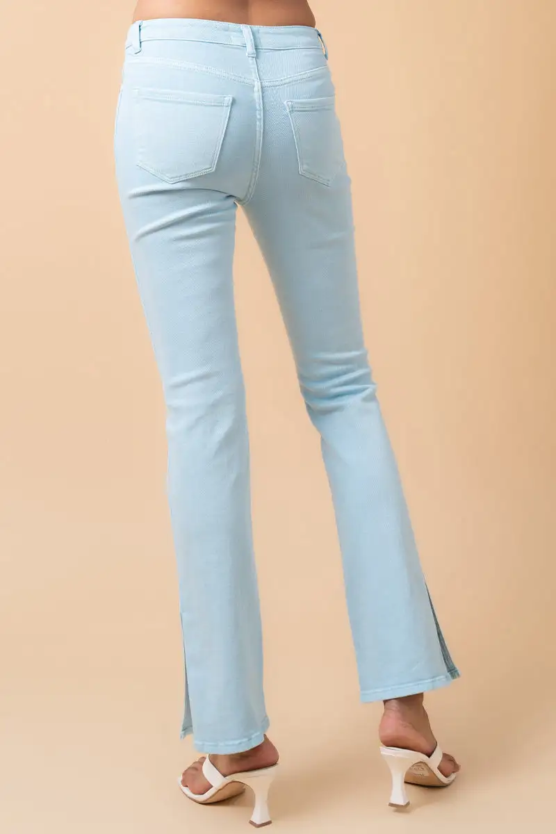 Women's Everyday Crossover Flare Stretch Denim Jeans