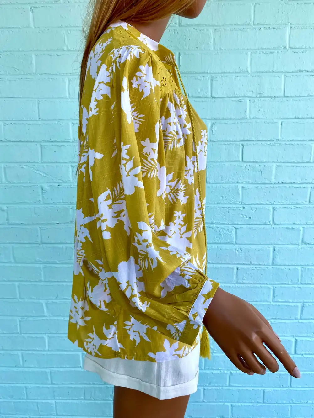 Relaxed Tassel Blouse
