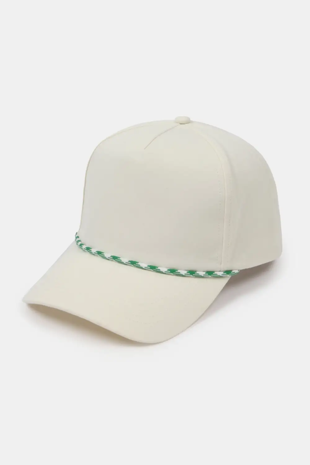 Five Panel Canvas Rope Detail Panel Baseball Cap