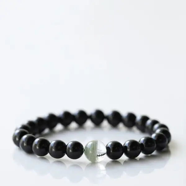 Tourmaline Crystal Zodiac Animal Design Resilience Bracelet