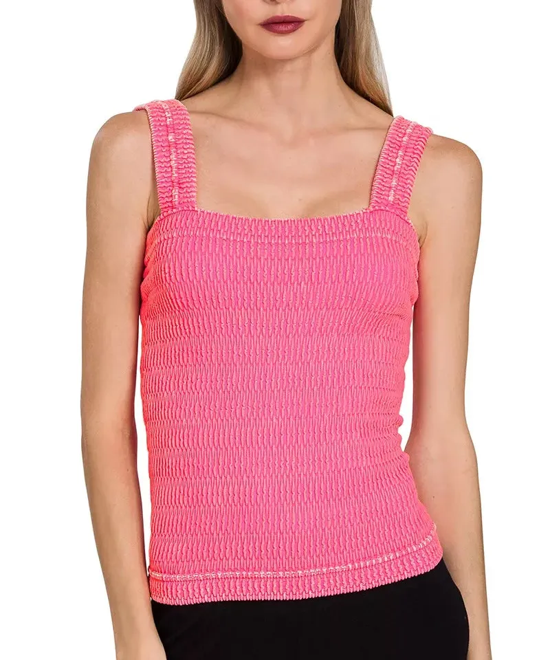 Polished Refined Ribbed Tank Top