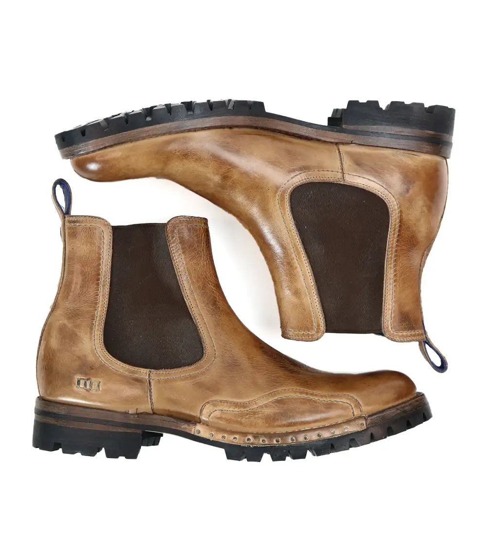 Lug-Sole Streamlined Chelsea Boots