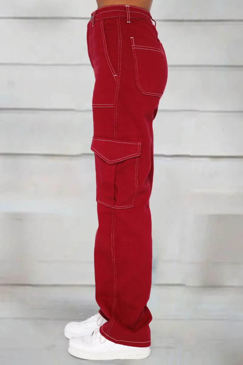 Flap Pocket Zip Fly Jeans