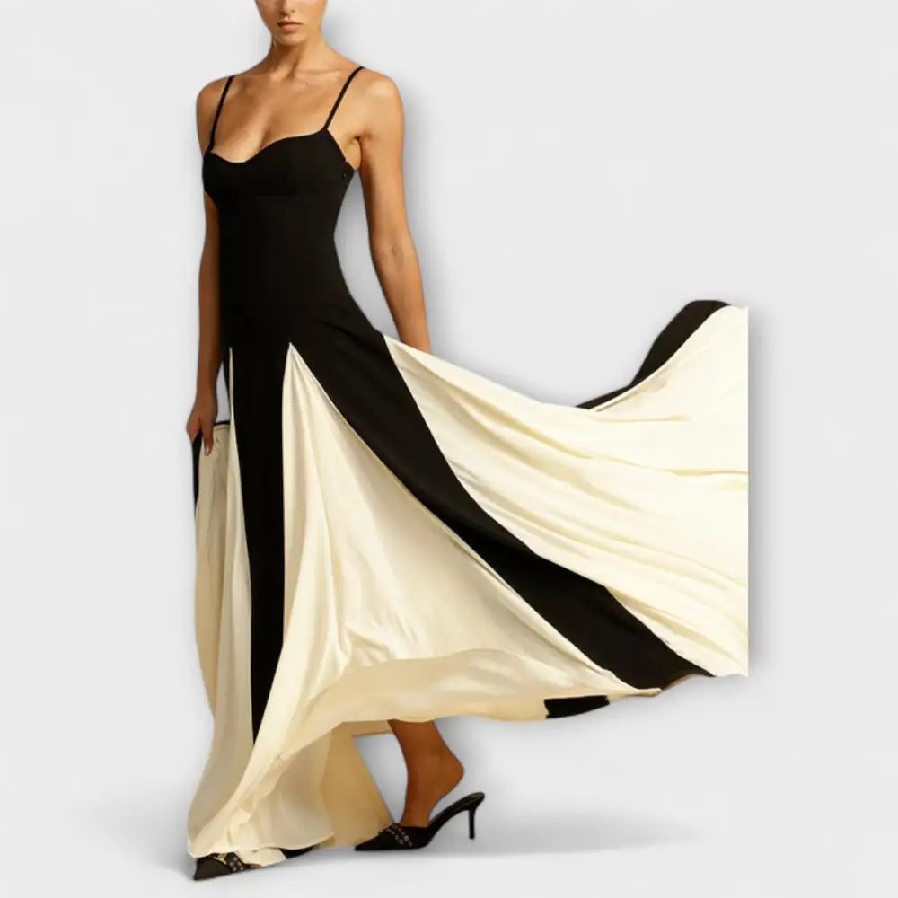 Black and yellow dress