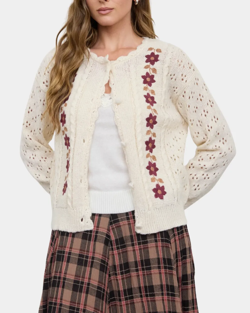 Floral Crochet Cardigan