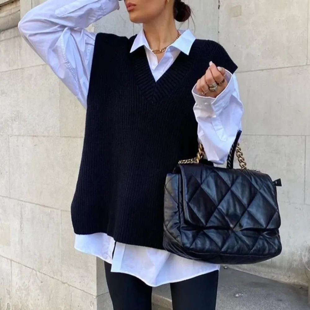 Knit Oversized Vest