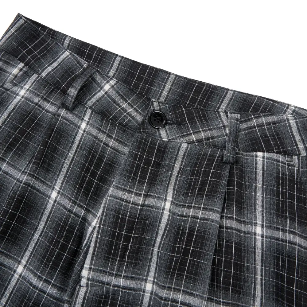 Baggy Plaid Casual Pants