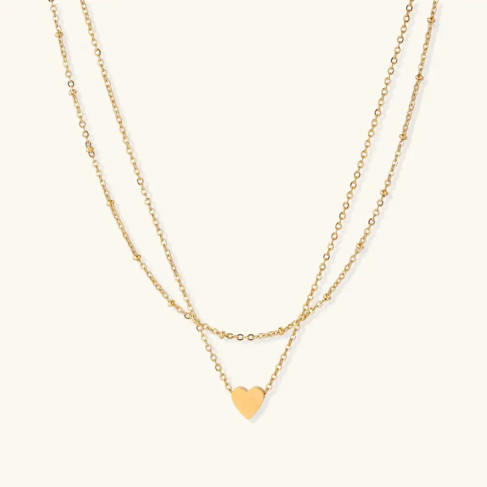 Layered Heart Necklace