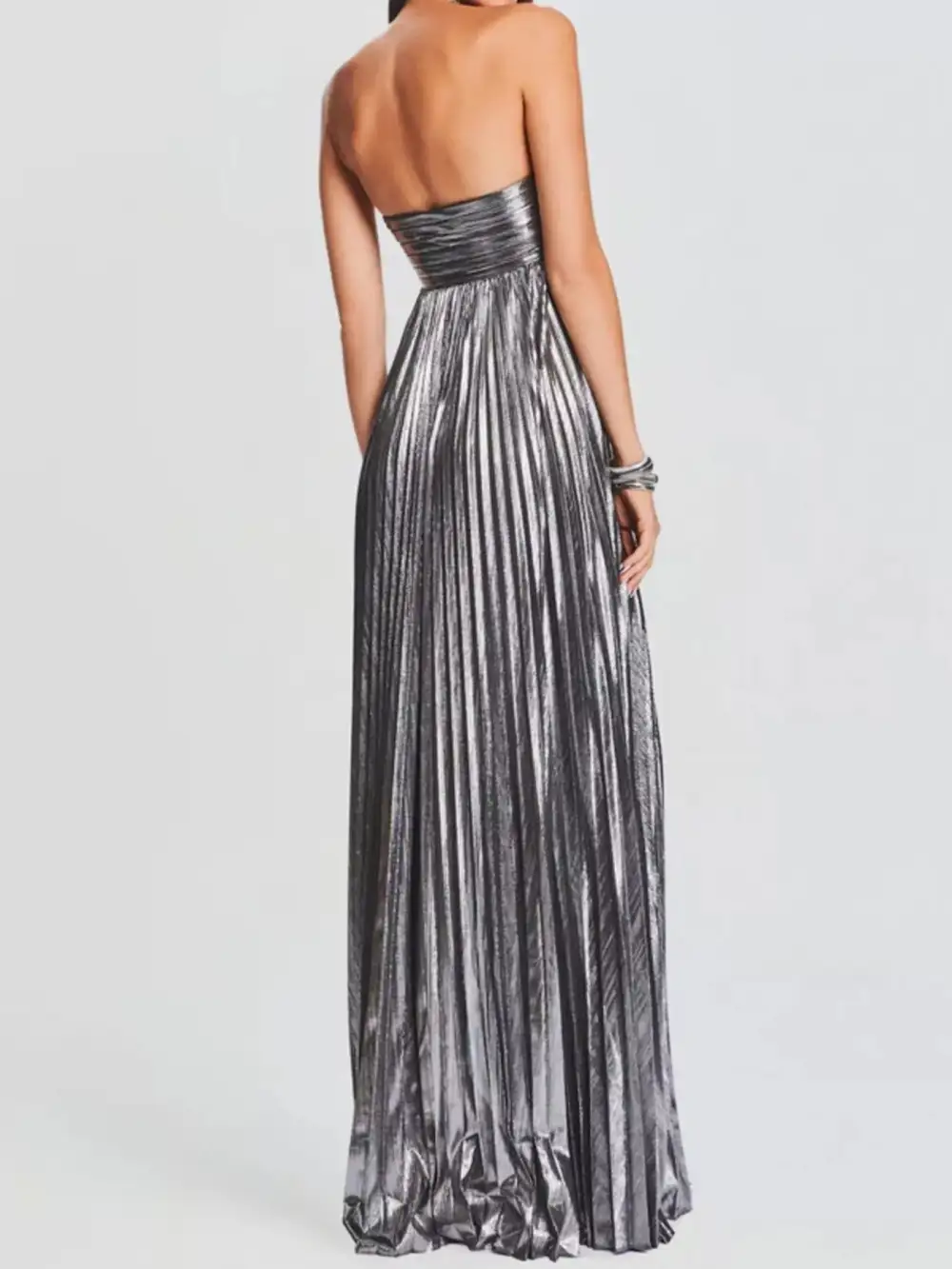 Side Slit Maxi Tie Detail Dress