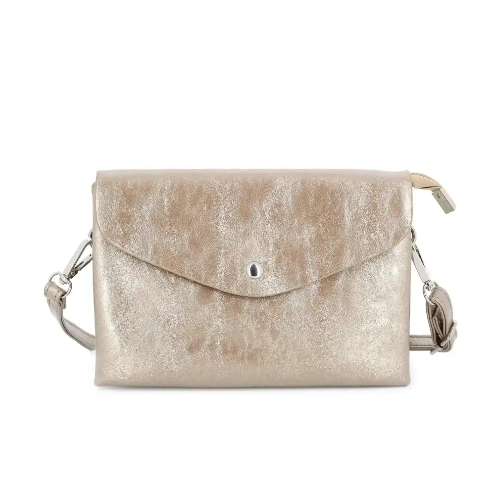 Sophisticated Faux Leather Compact Smartphone Crossbody Bag