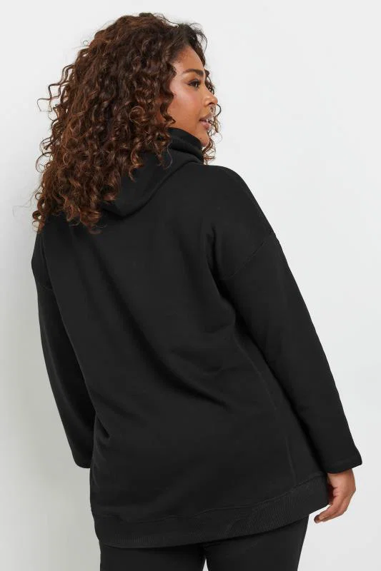 Black Oversized Long Sleeve Hoodie detail 2
