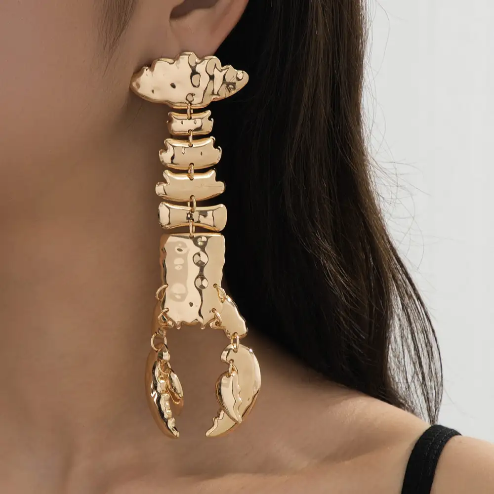 Lobster Pendant Earrings