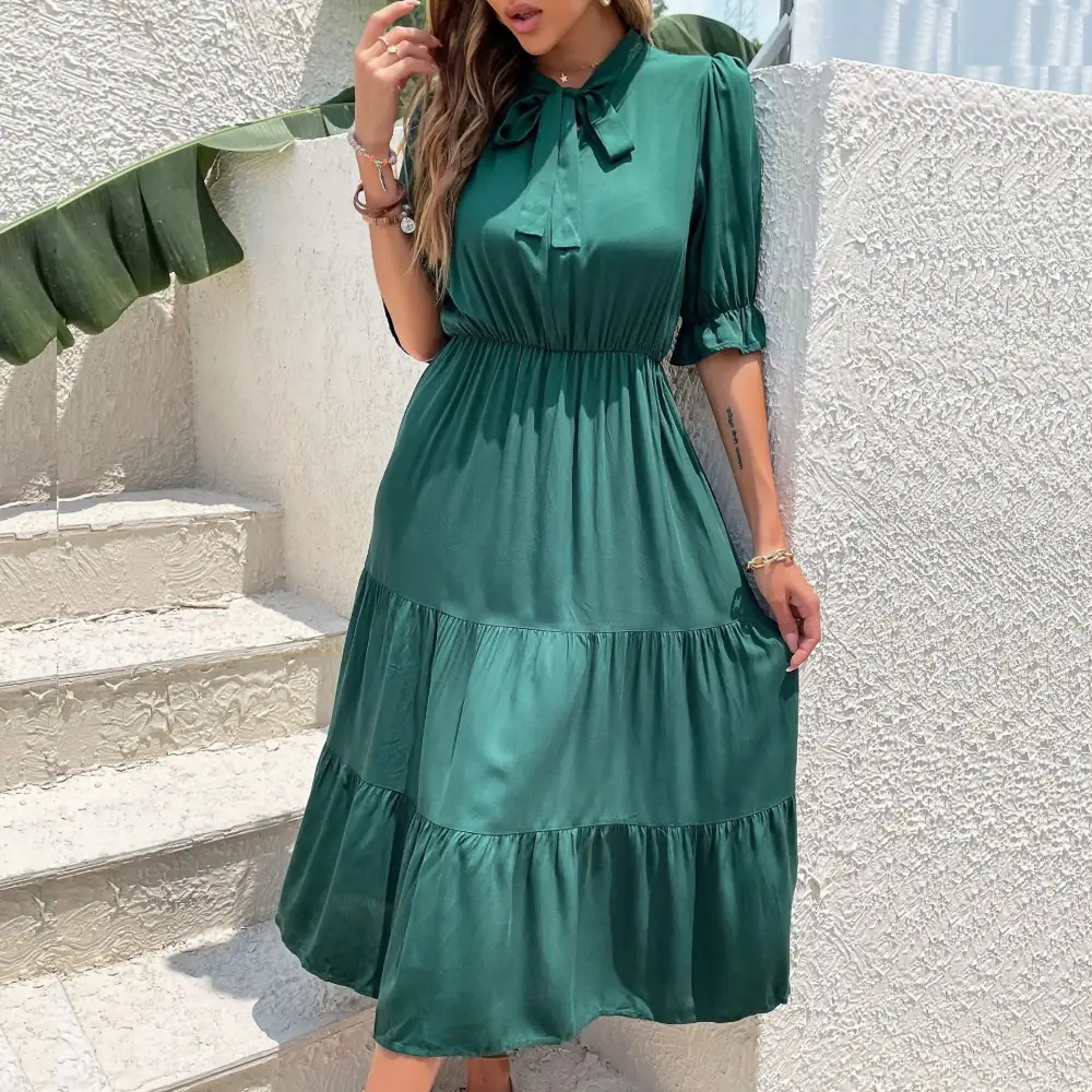 Valencia Flowy A-Line Midi Dress