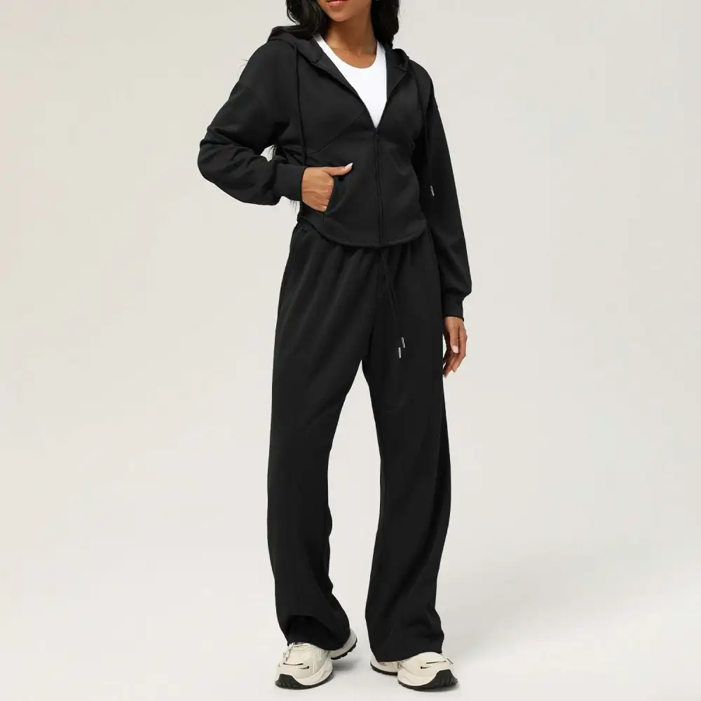 Yoga Running Hoodie and Joggers Active Set