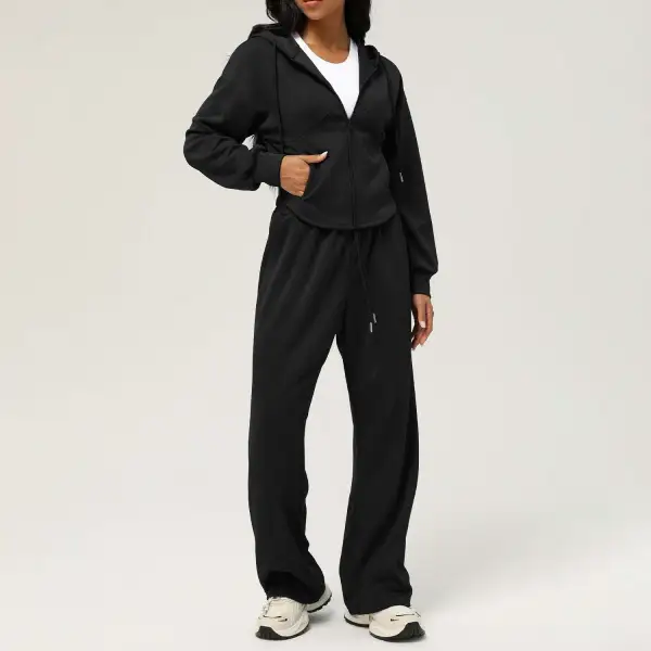 Yoga Running Hoodie and Joggers Active Set