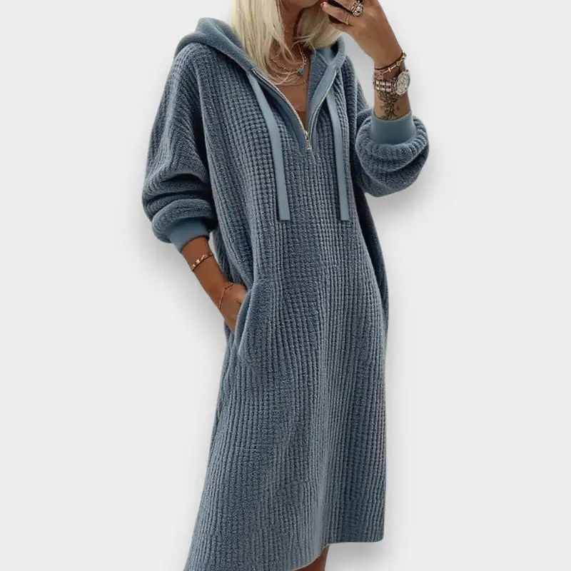 Everyday Knit Detail Relaxed Casual Dress