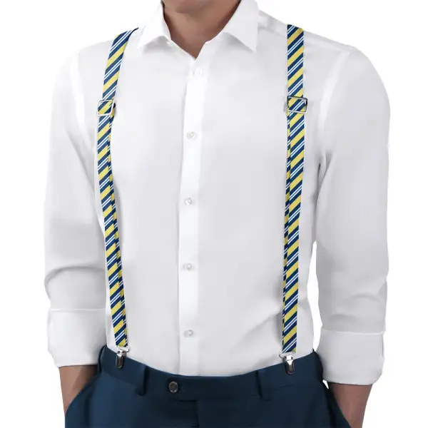 Bruce Stripe Pattern Suspenders