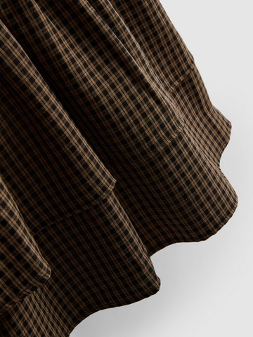 7-15yrs | Check Shirred Smock Dress detail 2
