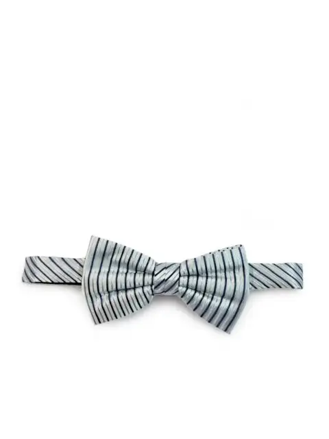 Composed Striped Silk Bow Tie Set