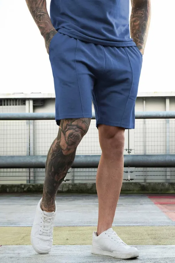 Men's Blue Short Sport Sets 2 Piece