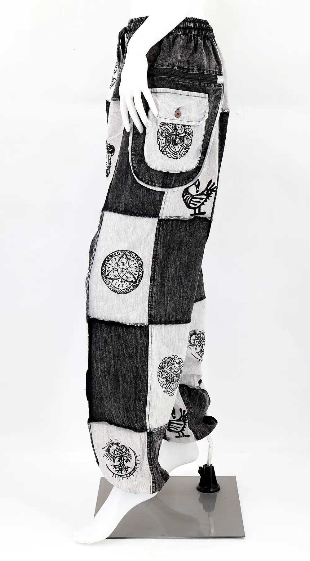 Women's Refined Harem Patchwork Drawstring Pants