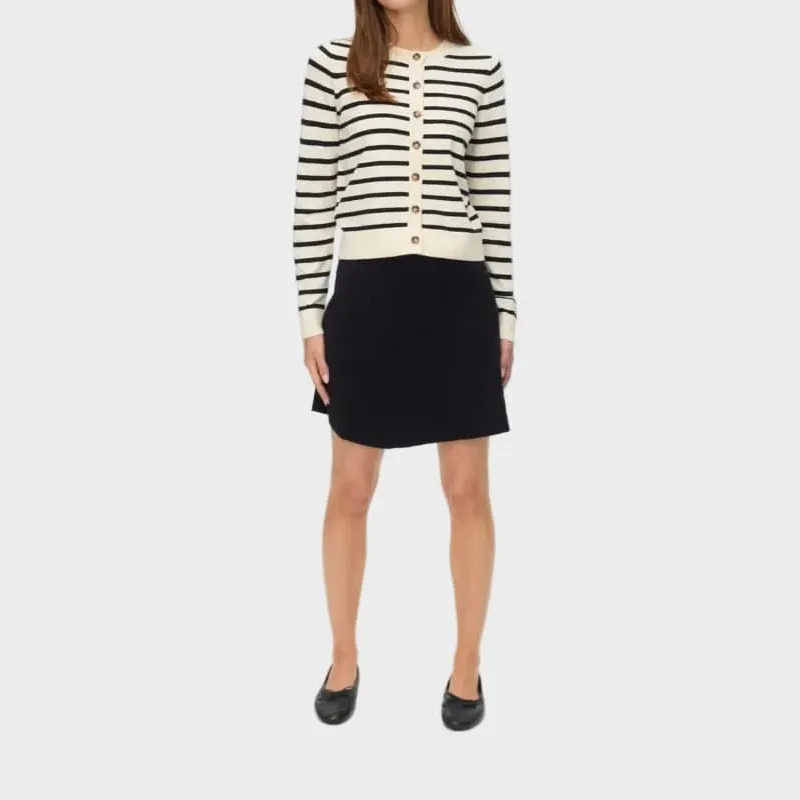 Flared Knit Mini Skirt